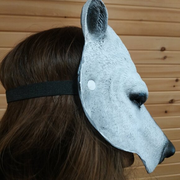 Realistic Polar Bear Mask - Picture 3 of 6
